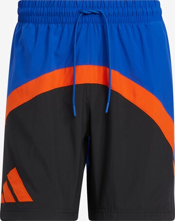 ADIDAS PERFORMANCE Workout Pants 'Galaxy' in Blue: front