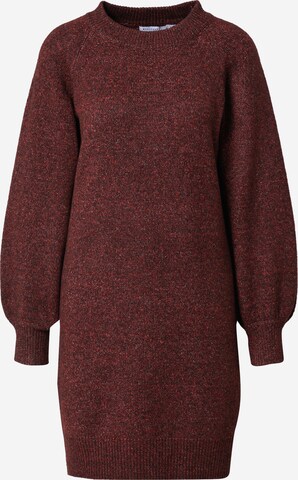 Warehouse Knit dress in Red: front