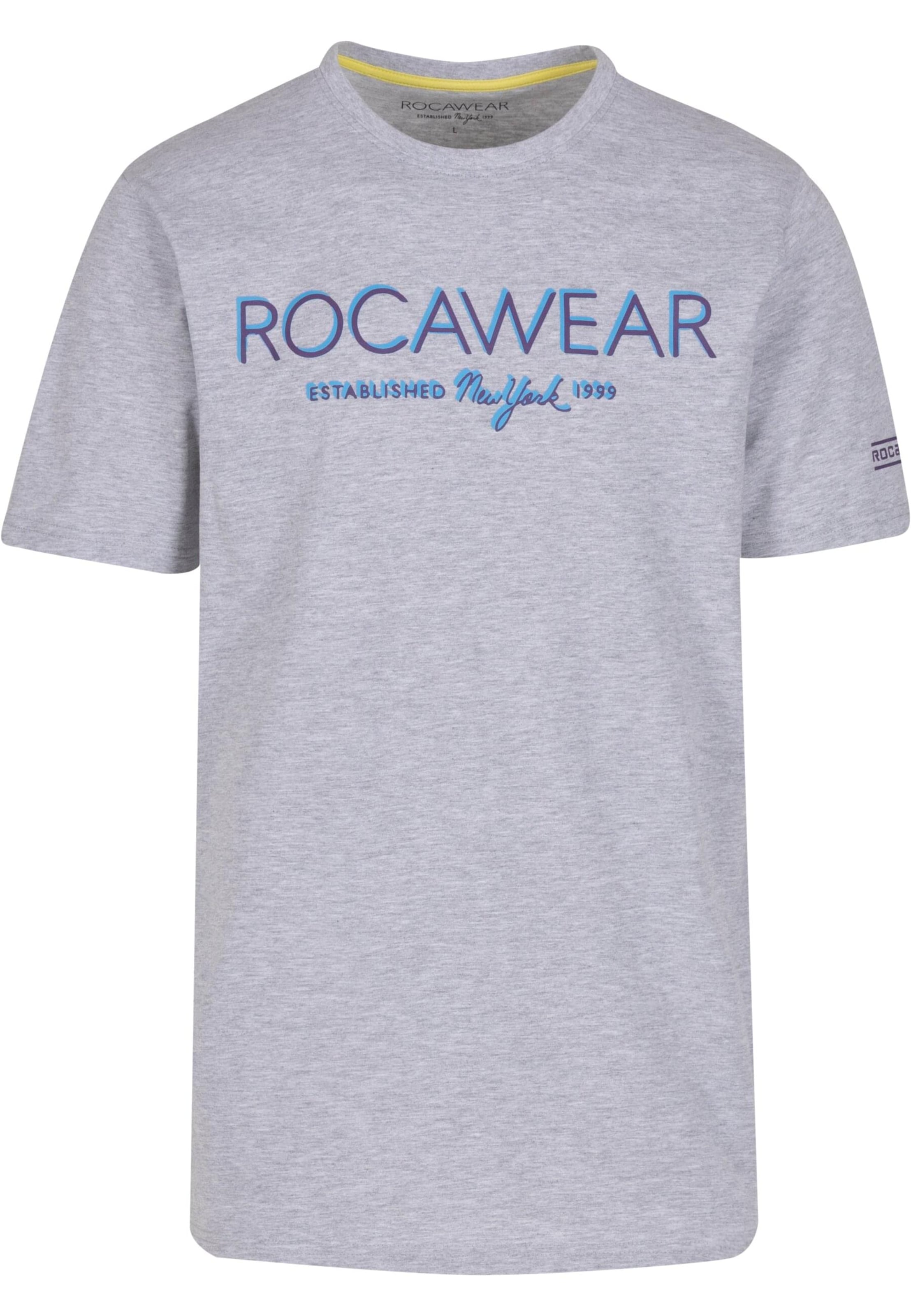 T-Shirt 'Neon' ROCAWEAR en gris : devant