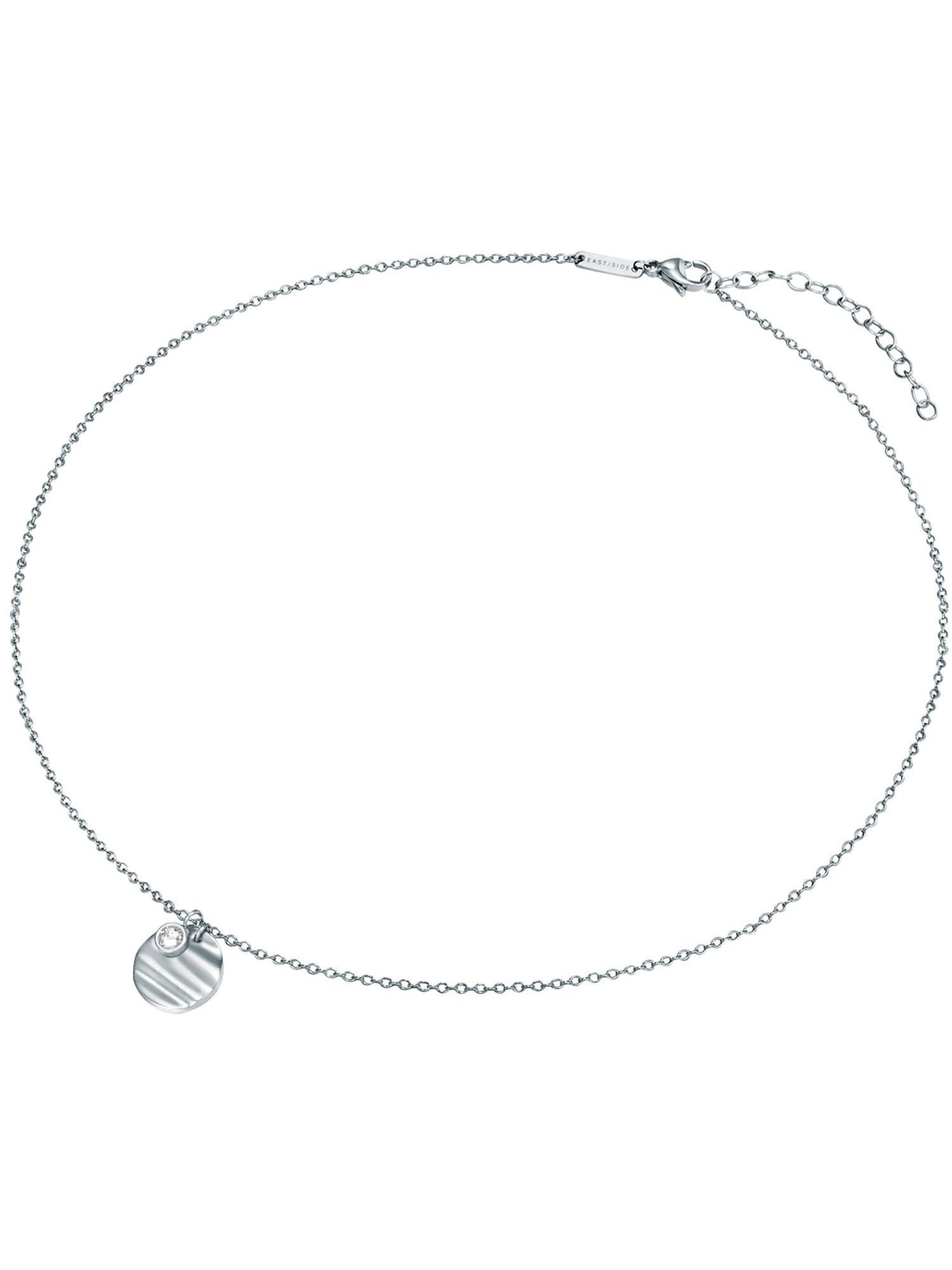 Eastside Necklace in Silver: front