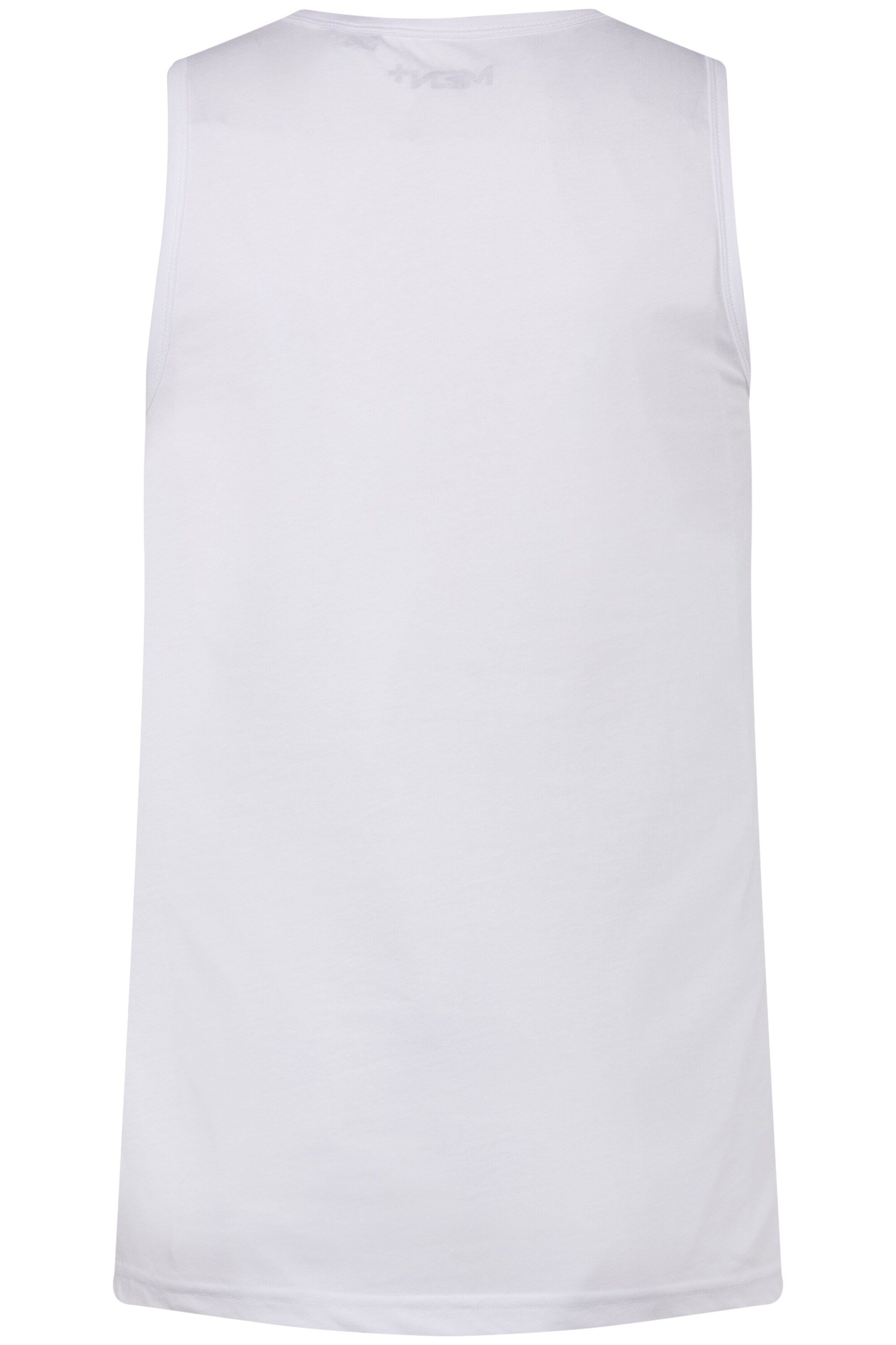 Men Plus Tank Top in Weiß