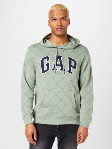 GAP Sweatshirt in Groen: voorkant