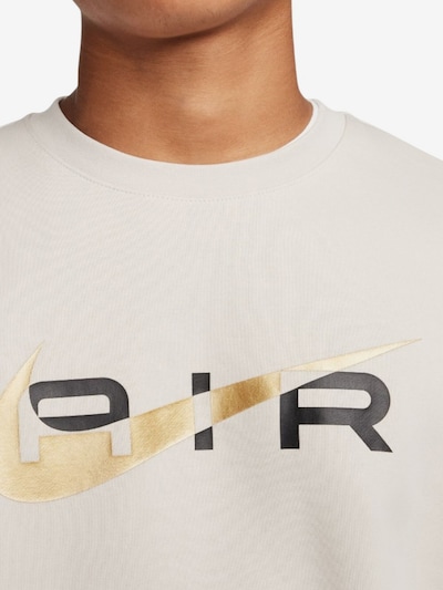Felpa 'Air' in L Nike Sportswear di colore beige chiaro / oro / nero, Visualizzazione prodotti