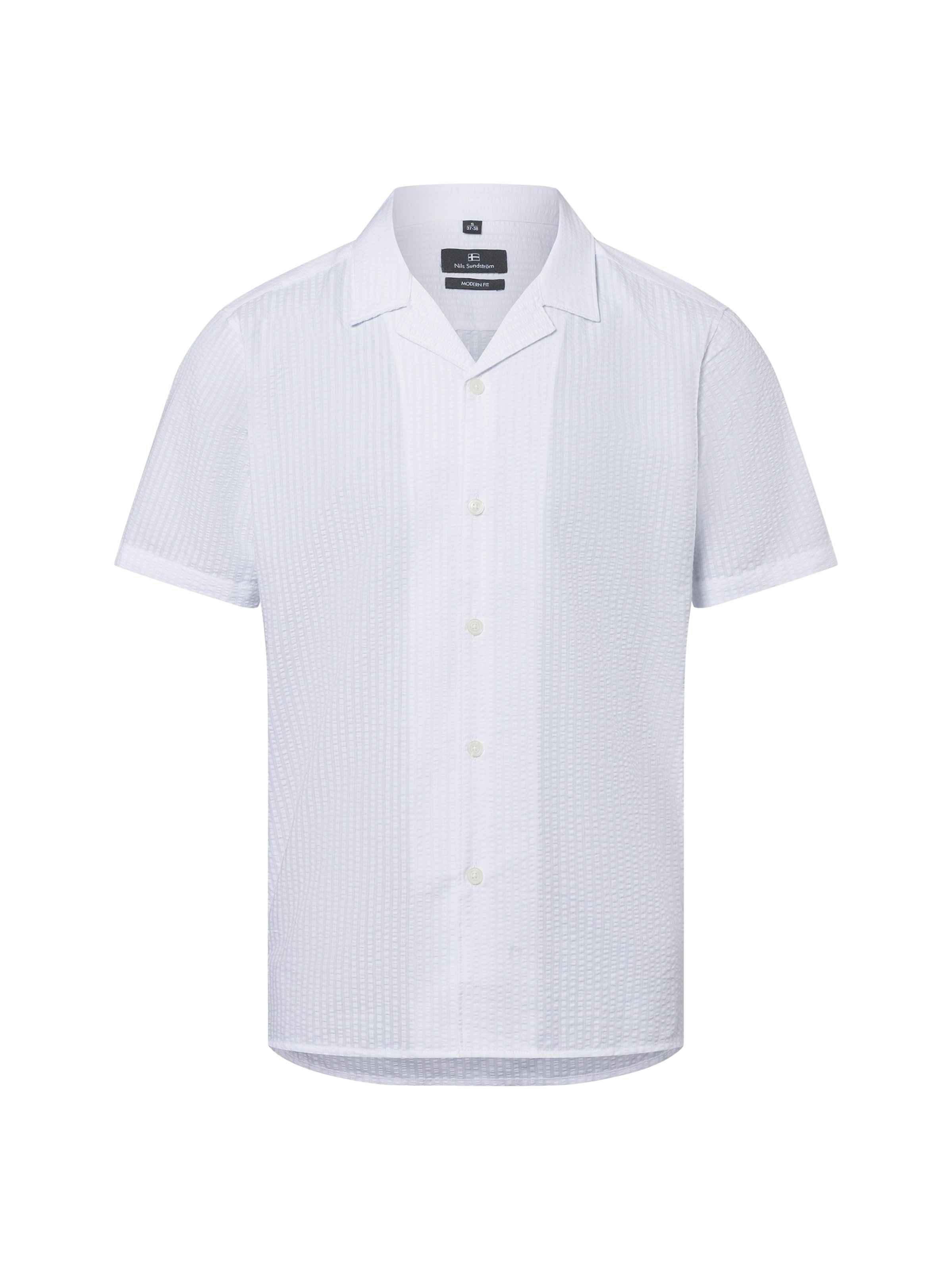 Nils Sundström Hemd in Weiß: Vorderseite
