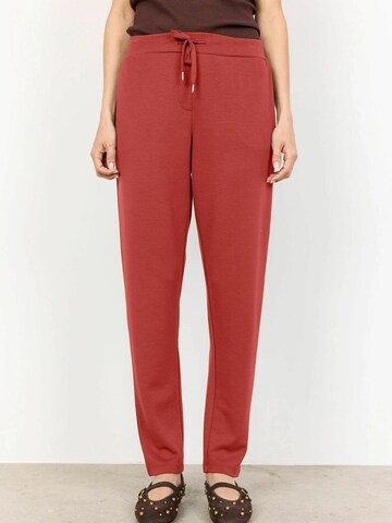Soyaconcept Regular Broek in Rood: voorkant