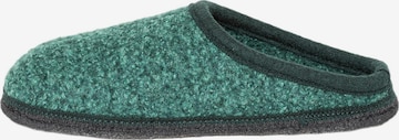 Gottstein Hausschuh 'Wool Venture' in Grün: Vorderseite