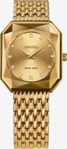 JOWISSA Analoog horloge 'FACET RADIANT' in Goud: voorkant