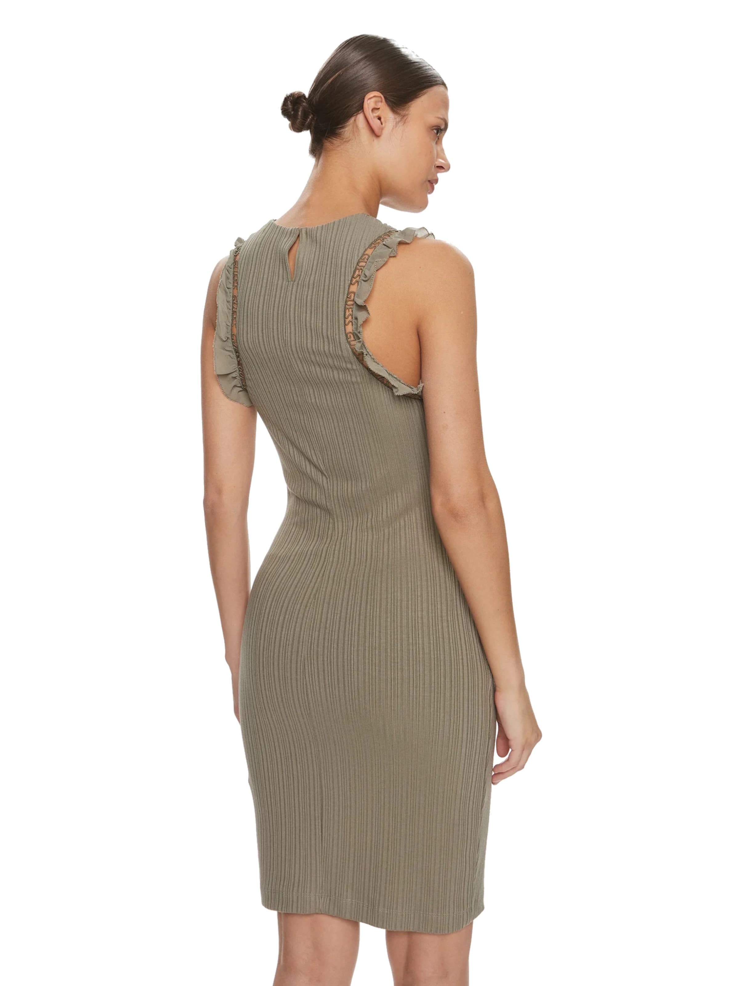 GUESS - Vestido 'Olga Frill' em verde