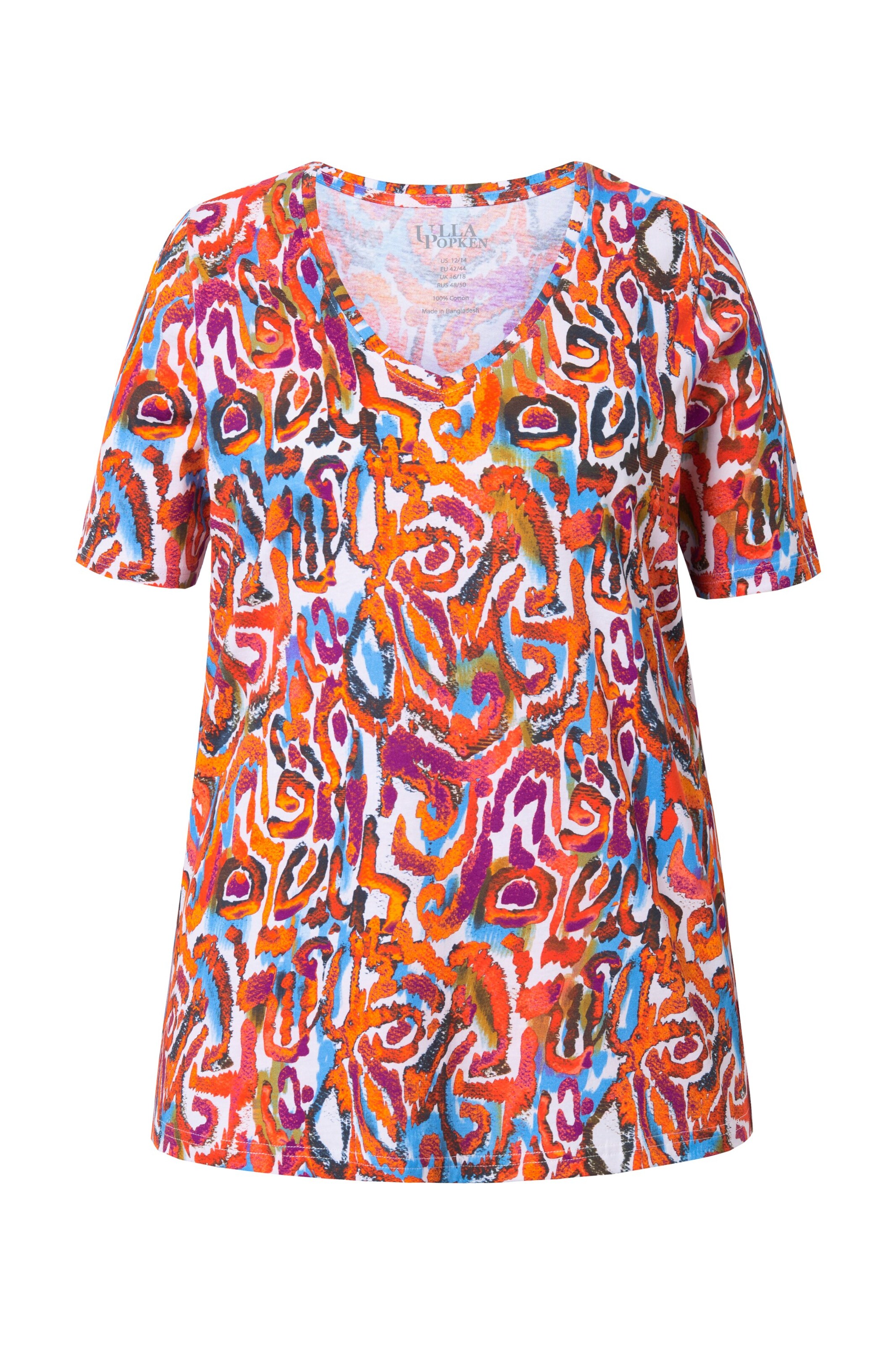 Ulla Popken Shirt in Oranje: voorkant