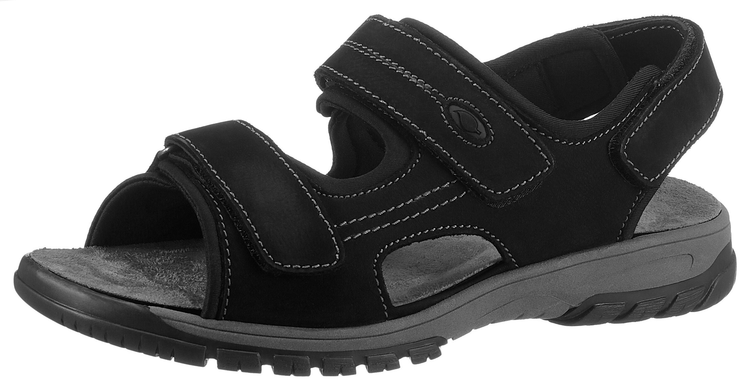 WALDLÄUFER Sandale in Schwarz: Vorderseite
