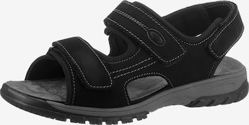 WALDLÄUFER Sandale in Schwarz: Vorderseite