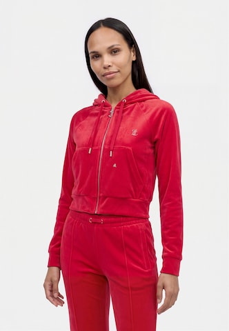 Juicy Couture Petite Ζακέτα φούτερ 'MADISON' σε κόκκινο: μπροστά