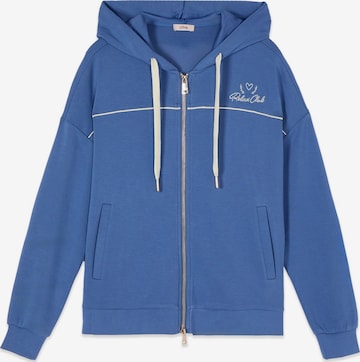 Pullover di oltre in blu: frontale