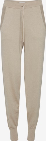 PULZ Jeans Tapered Stoffhose PZSARA in Beige: predná strana