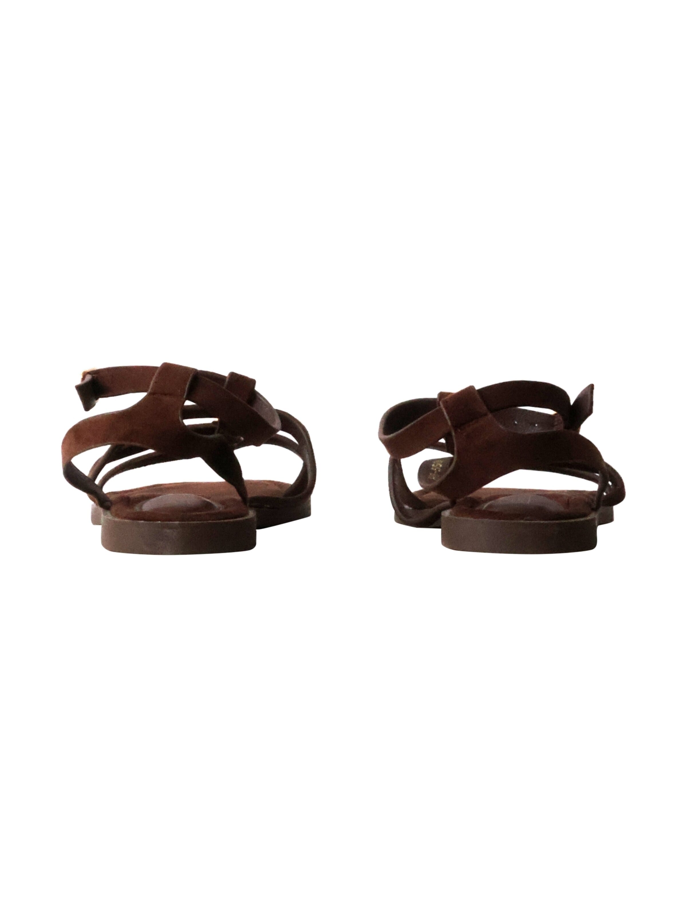 Super Mode - Sandalias 'Flache Riemchensandalen von Joalice' en marrón