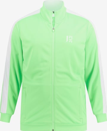 JAY-PI Zip-Up Hoodie in Green: front