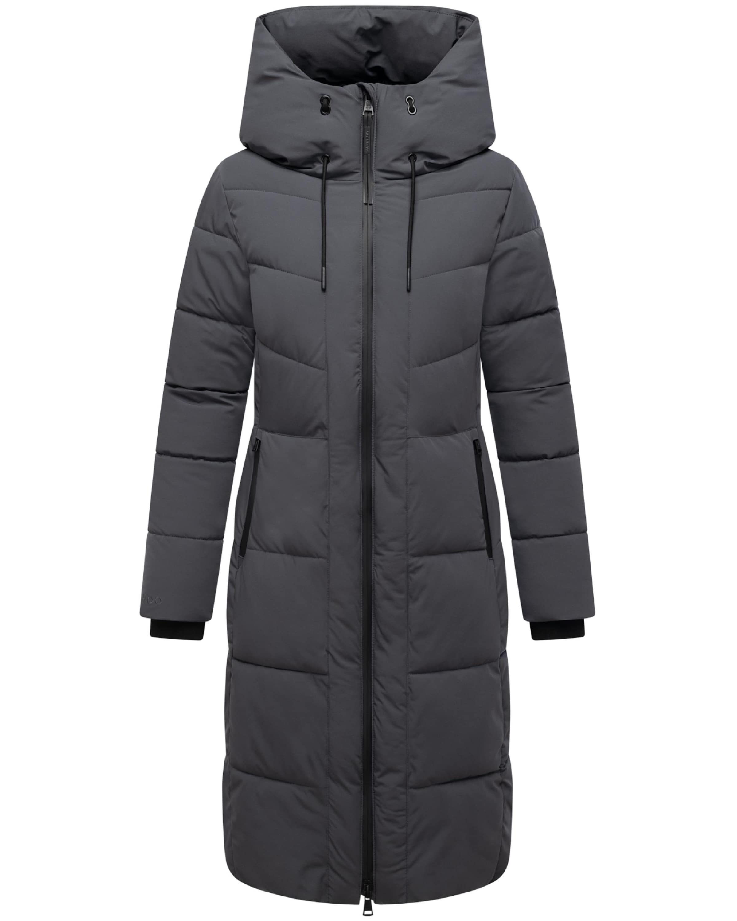 NAVAHOO Winter coat 'Schokokuss XIV' in Grey: front