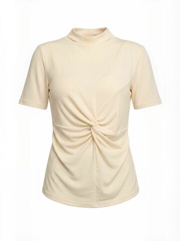 Haut ' LISE ' Liberte Essentiel en blanc : devant