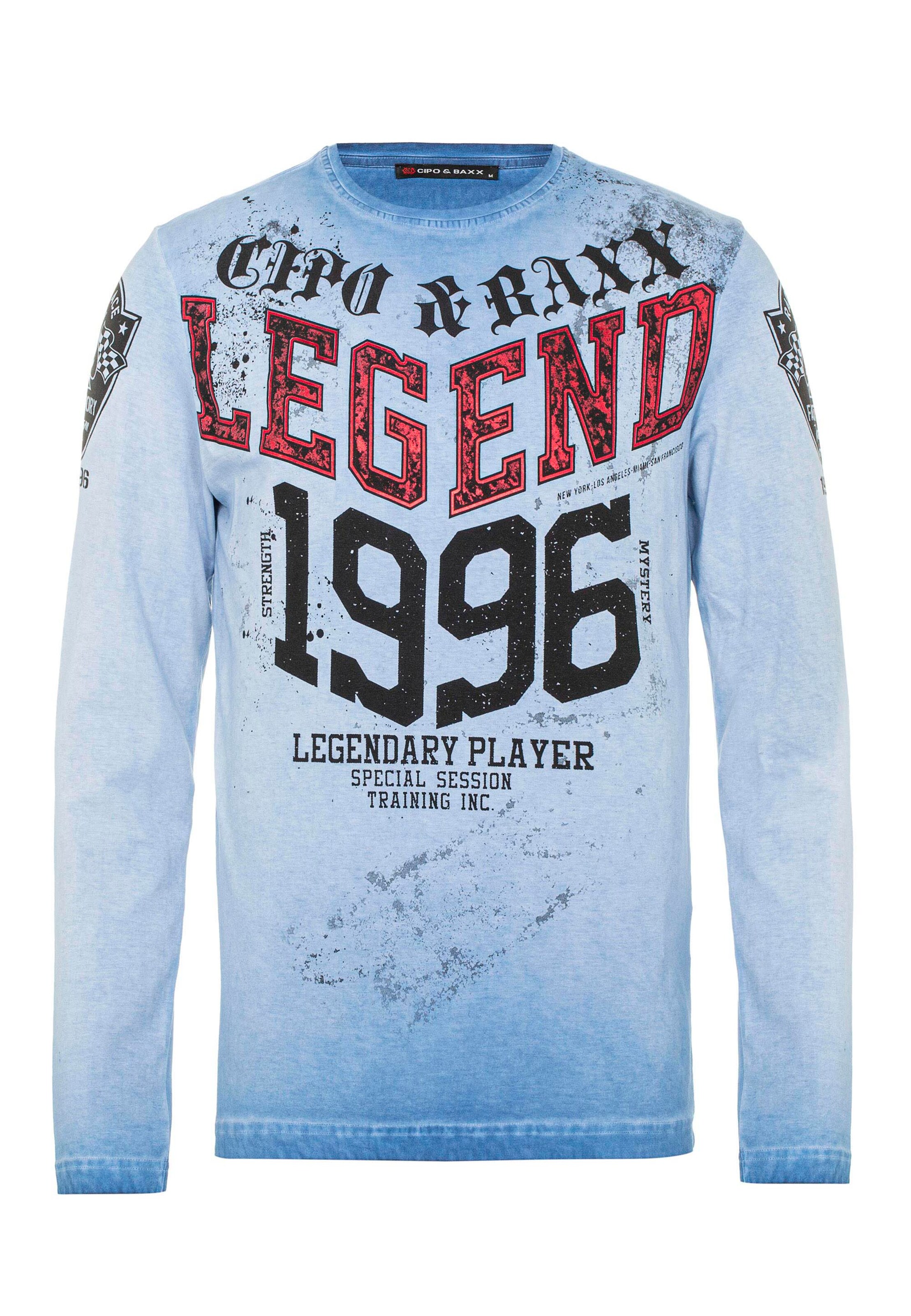 CIPO & BAXX Shirt in Blue: front