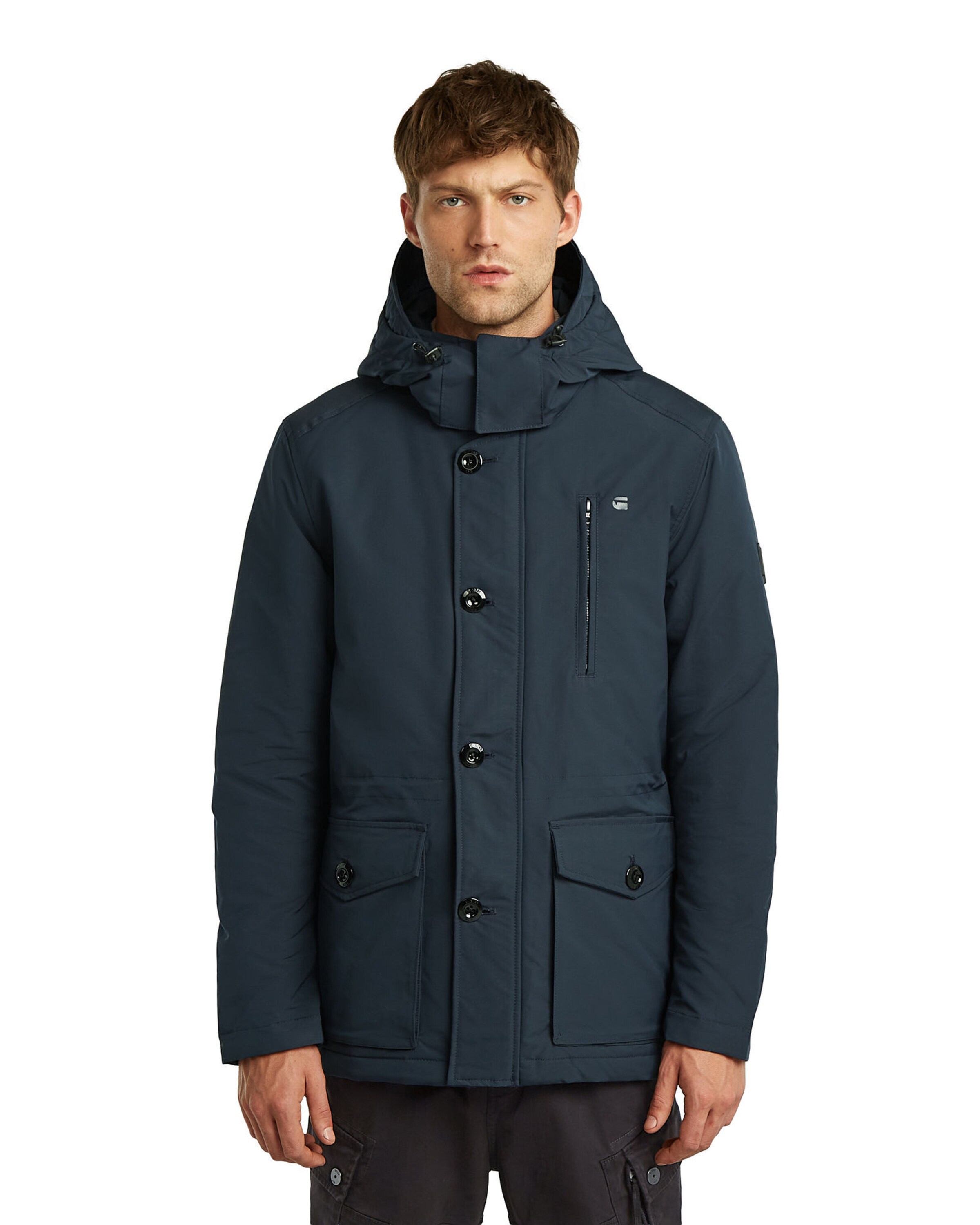G-STAR Between-seasons parka 'Vodan' in Blue: front