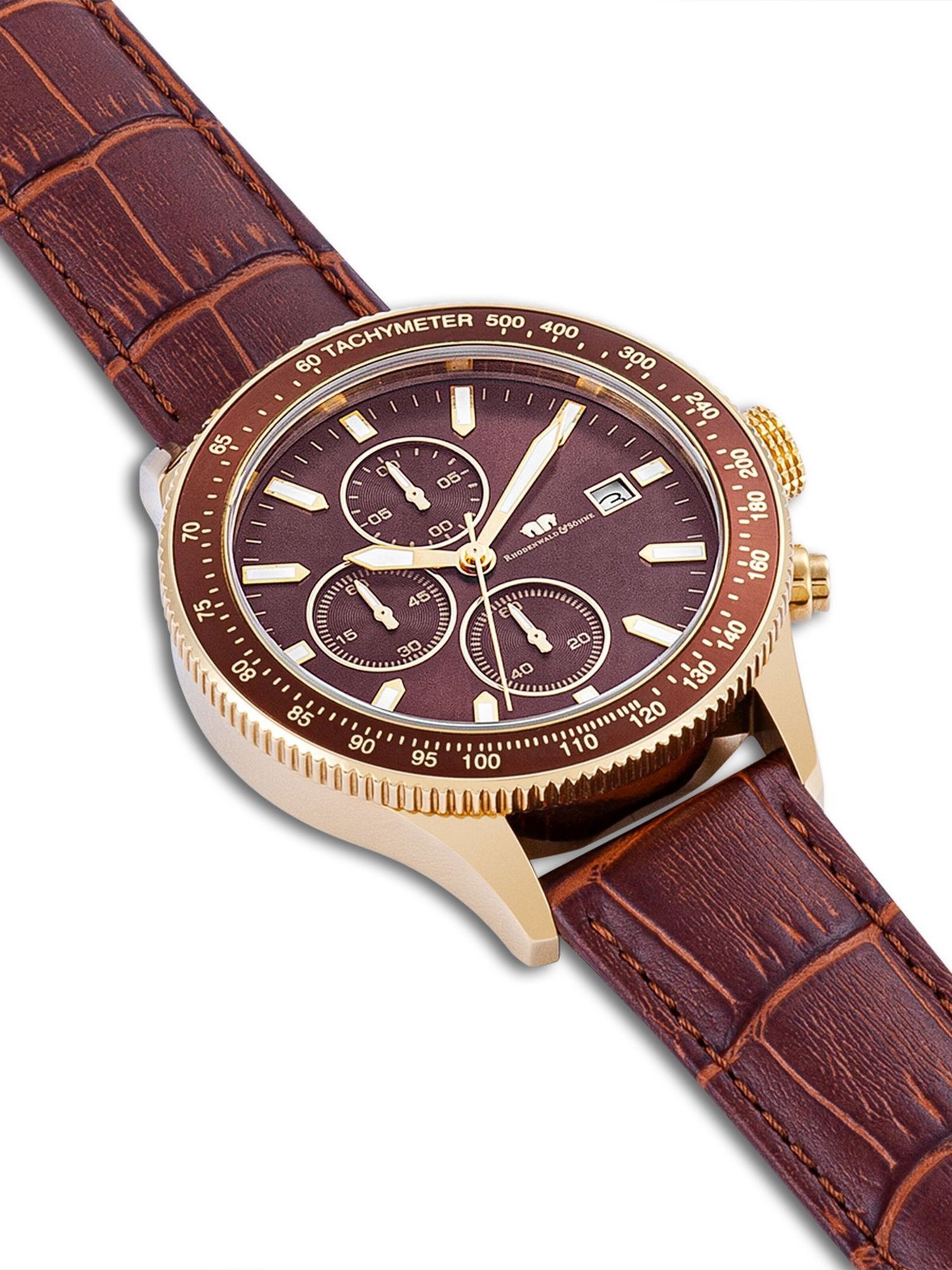 Rhodenwald & Söhne Analoguhr in Braun