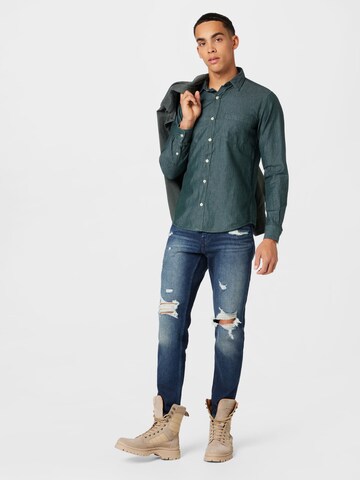 s.Oliver Regular fit Button Up Shirt in Green