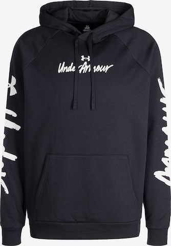 UNDER ARMOUR Sweatshirt 'Rival' in Black: front