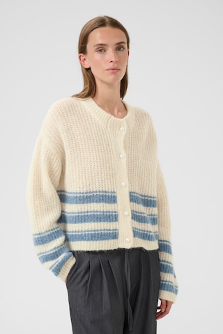 KAREN BY SIMONSEN Strickjacke 'Carrie' in Beige: Vorderseite