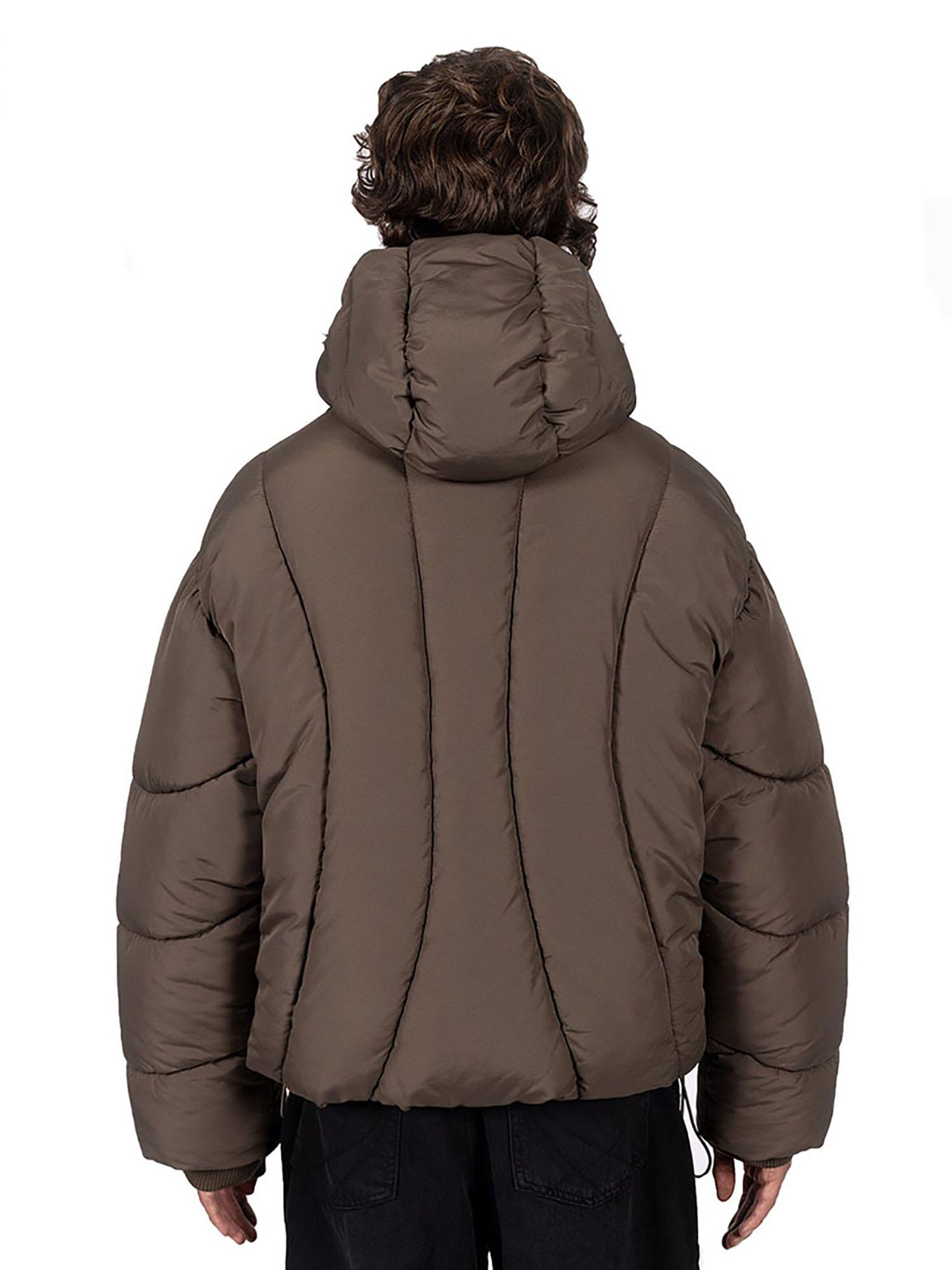 FAVELA Winter Jacket 'Abstract' in Brown
