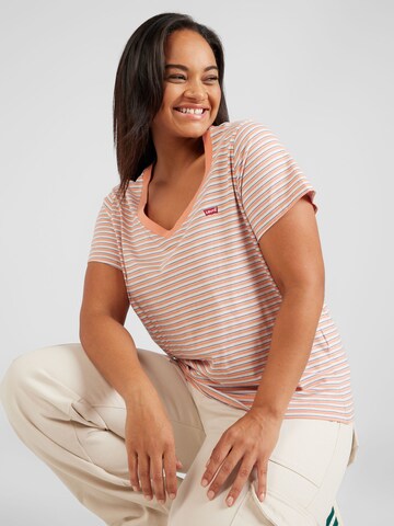Levi's® Plus Футболка 'Perfect Vneck Tee' в Оранжевый