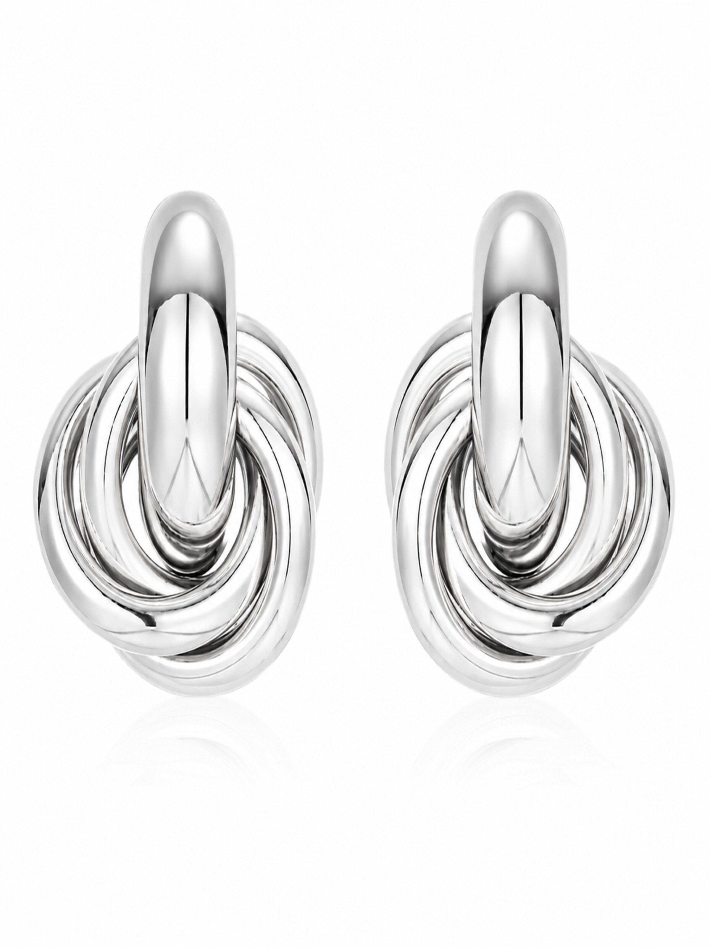 ROUGEMONT Jewellery Earrings 'Trendige' in Silver: front