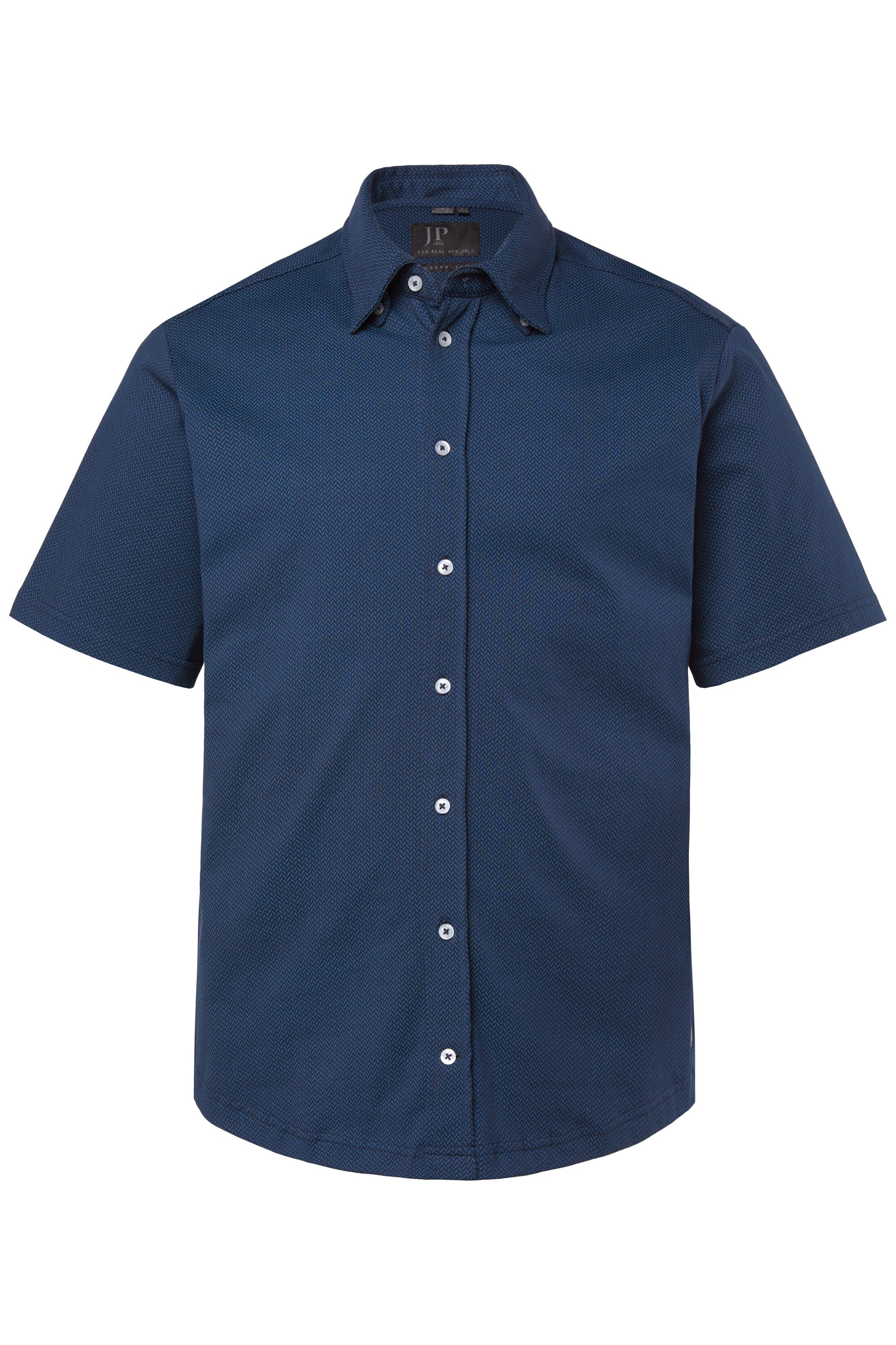 JP1880 Comfort fit Button Up Shirt in Blue: front