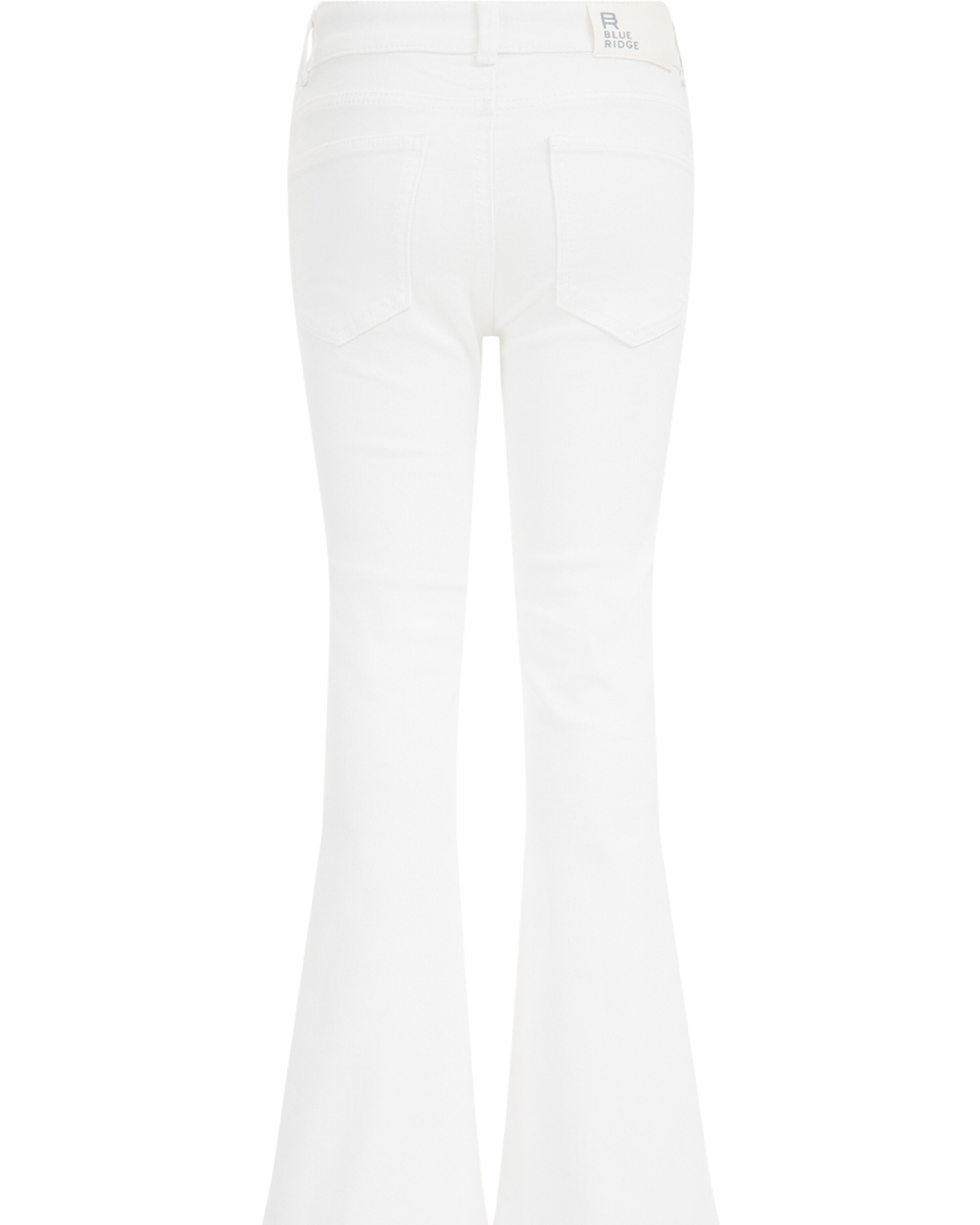 WE Fashion Разкроени Панталон в бяло