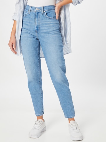 LEVI'S ® Tapered Jeans 'High Waisted Mom' in Blauw: voorkant