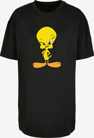F4NT4STIC T-Shirt 'Looney Tunes Angry Tweety' in Schwarz: predná strana