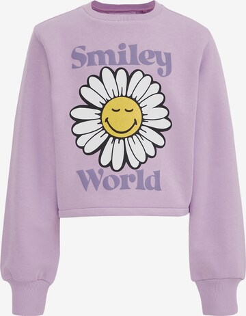 WE Fashion Sweatshirt in Purple: front