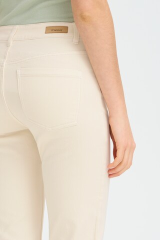 Coupe slim Jean 'FRLUXE ELLI JE 1 ' Fransa en beige