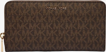 Portamonete 'Michael Kors Portefeuille Continental Jet Set Slim Marron' di MICHAEL Michael Kors in marrone: frontale