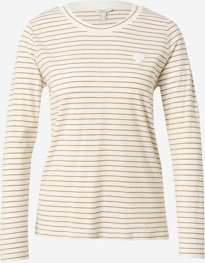 ESPRIT Shirt in karamell / offwhite, Produktansicht