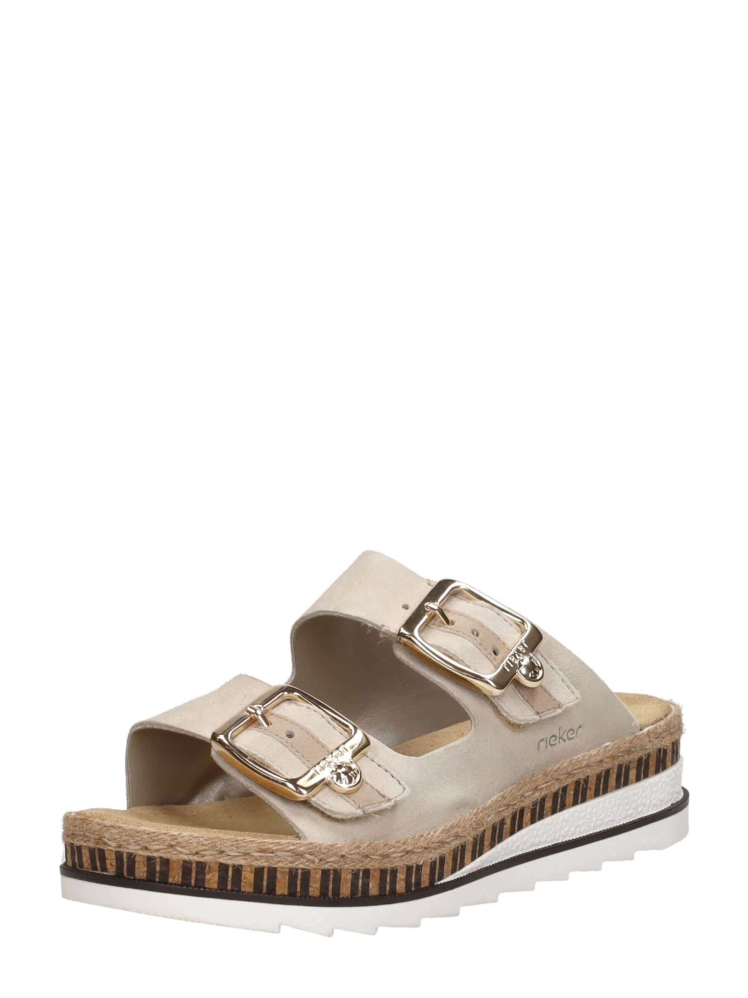 Rieker Huisschoenen 'Open Teen' in Beige