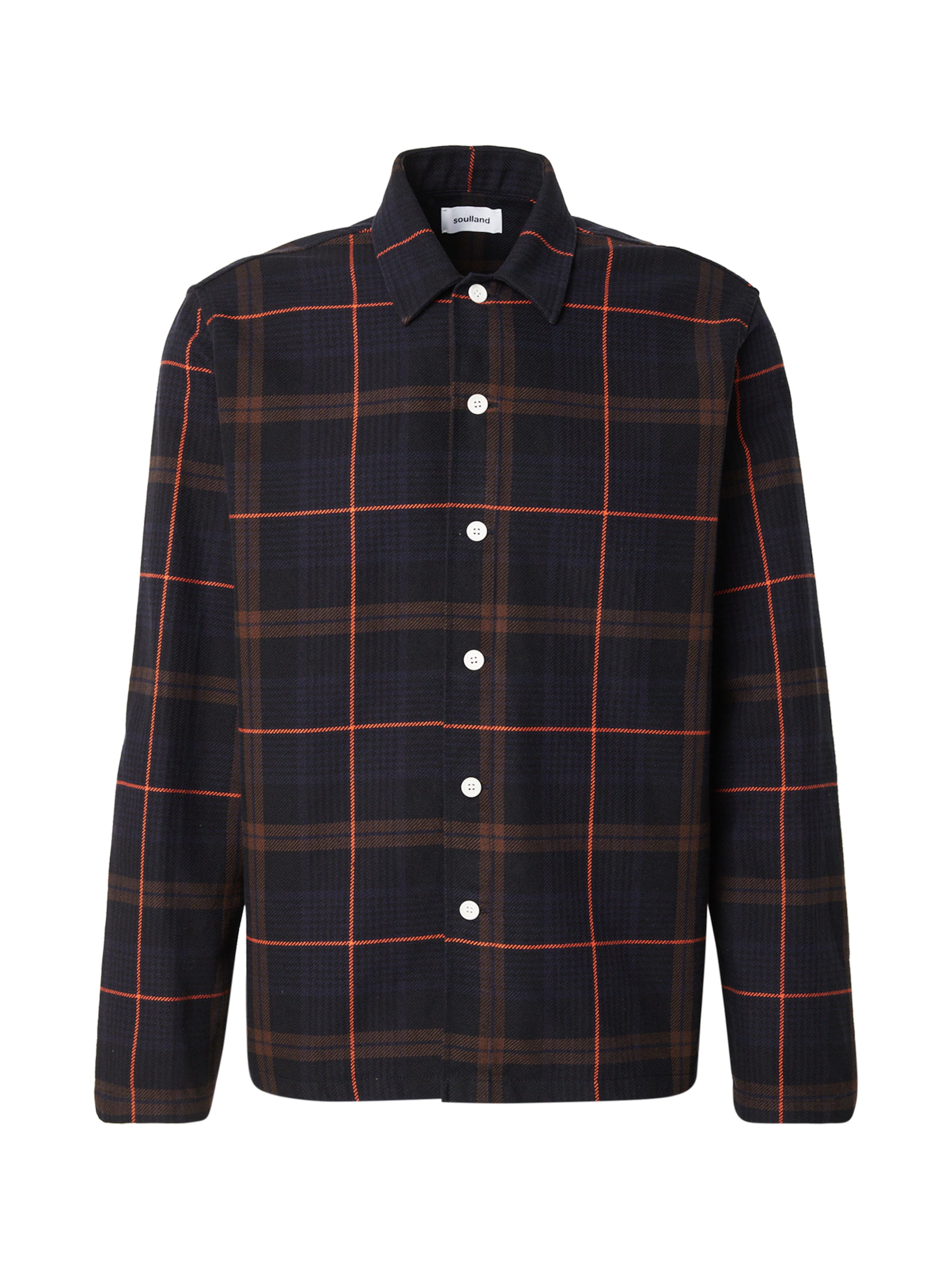 Soulland Regular fit Πουκάμισο 'TYRA' σε μαύρο: μπροστά