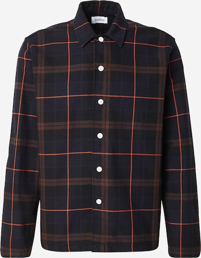 Marškiniai 'TYRA' iš Soulland, spalva – tamsiai mėlyna / ruda / melionų spalva / juoda, Prekių apžvalga