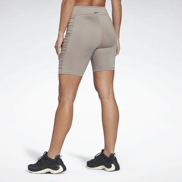 Reebok Skinny Sportbroek in Grijs