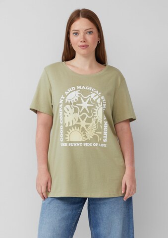 T-shirt QS en vert : devant
