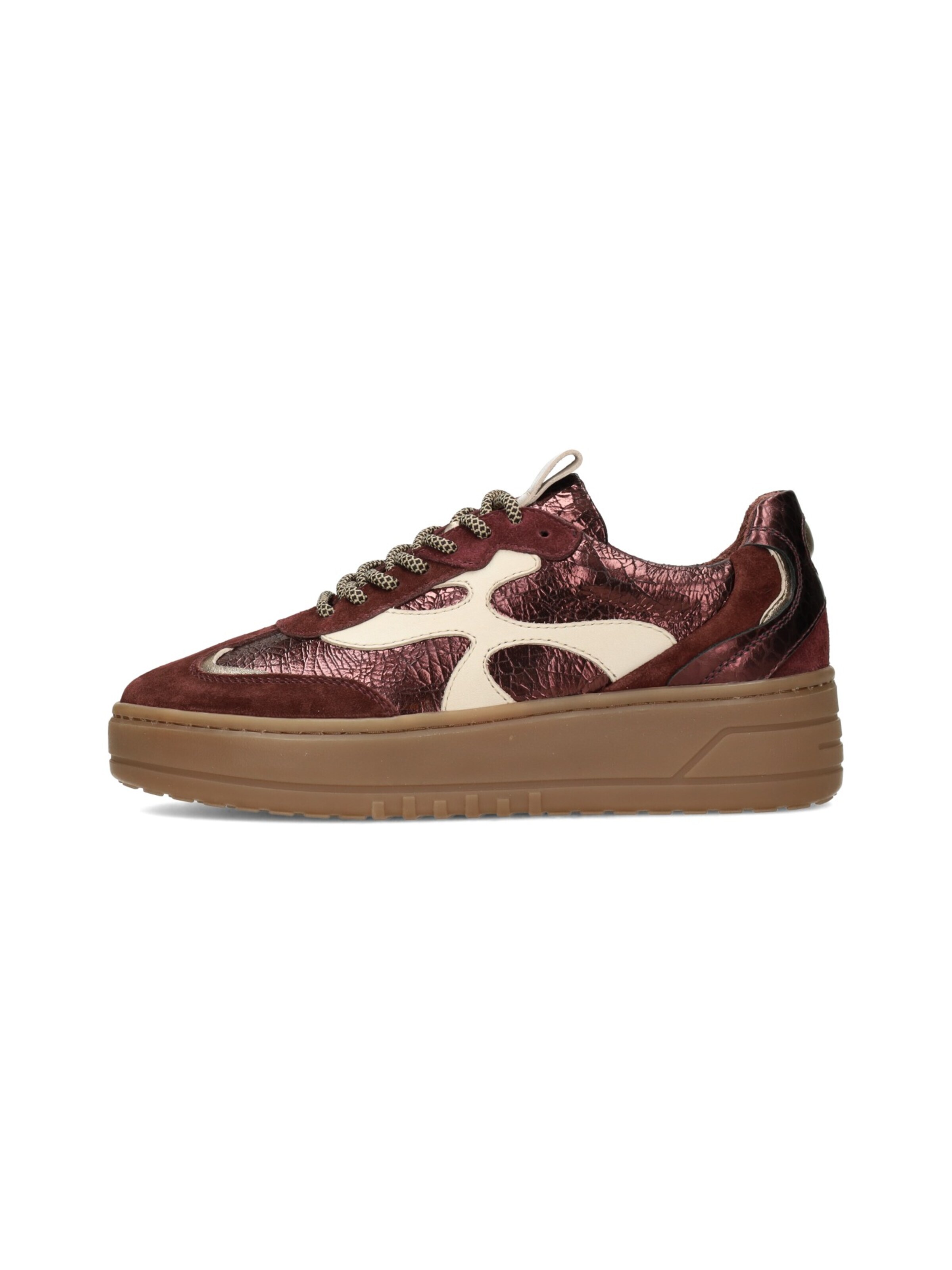 Haboob Sneakers laag 'HABOOB AURELIE Damen Sneaker' in Rood: voorkant