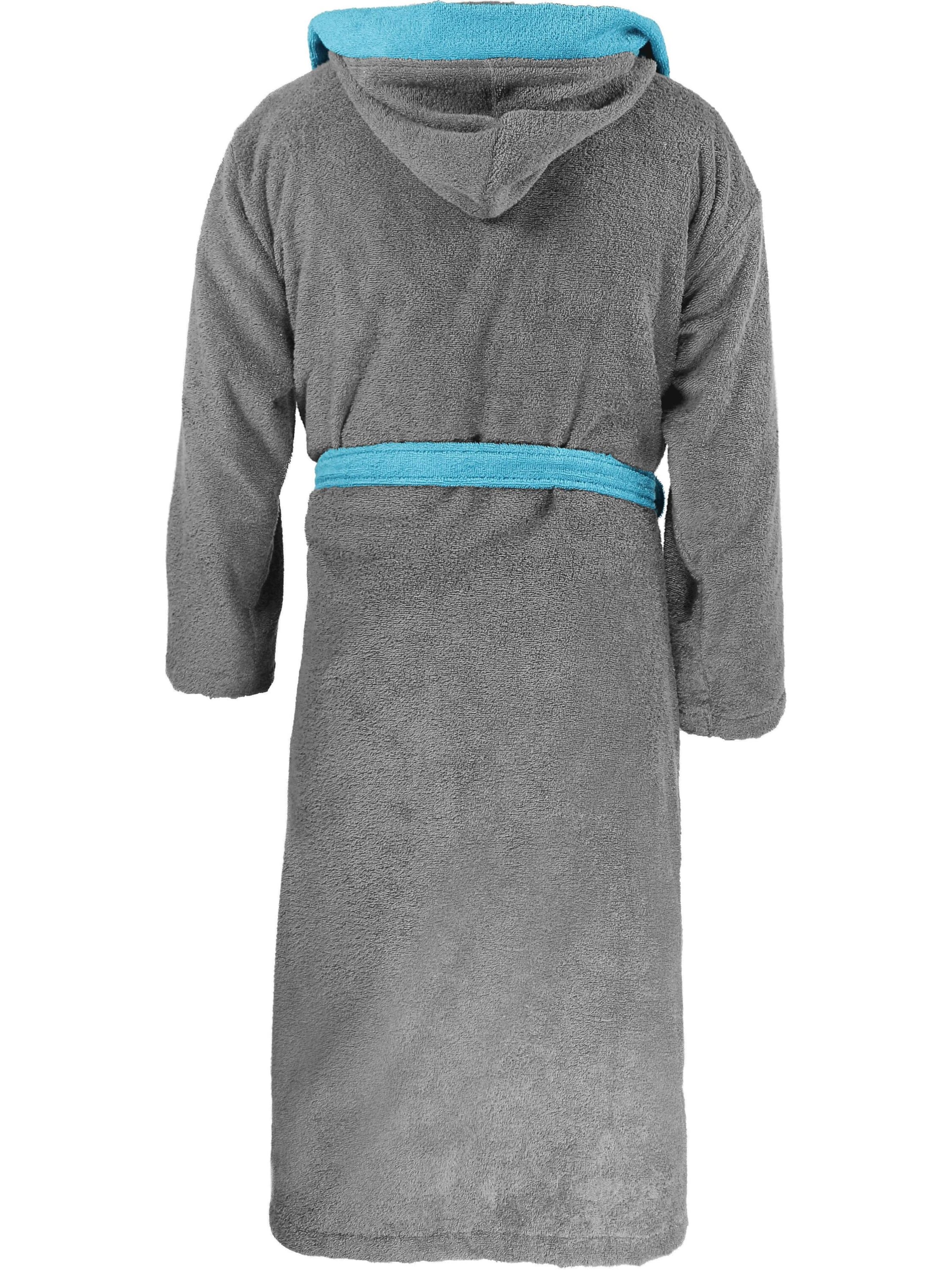 normani Badjas lang  in Grijs