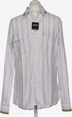 BOSS Button Up Shirt in XL in White: front