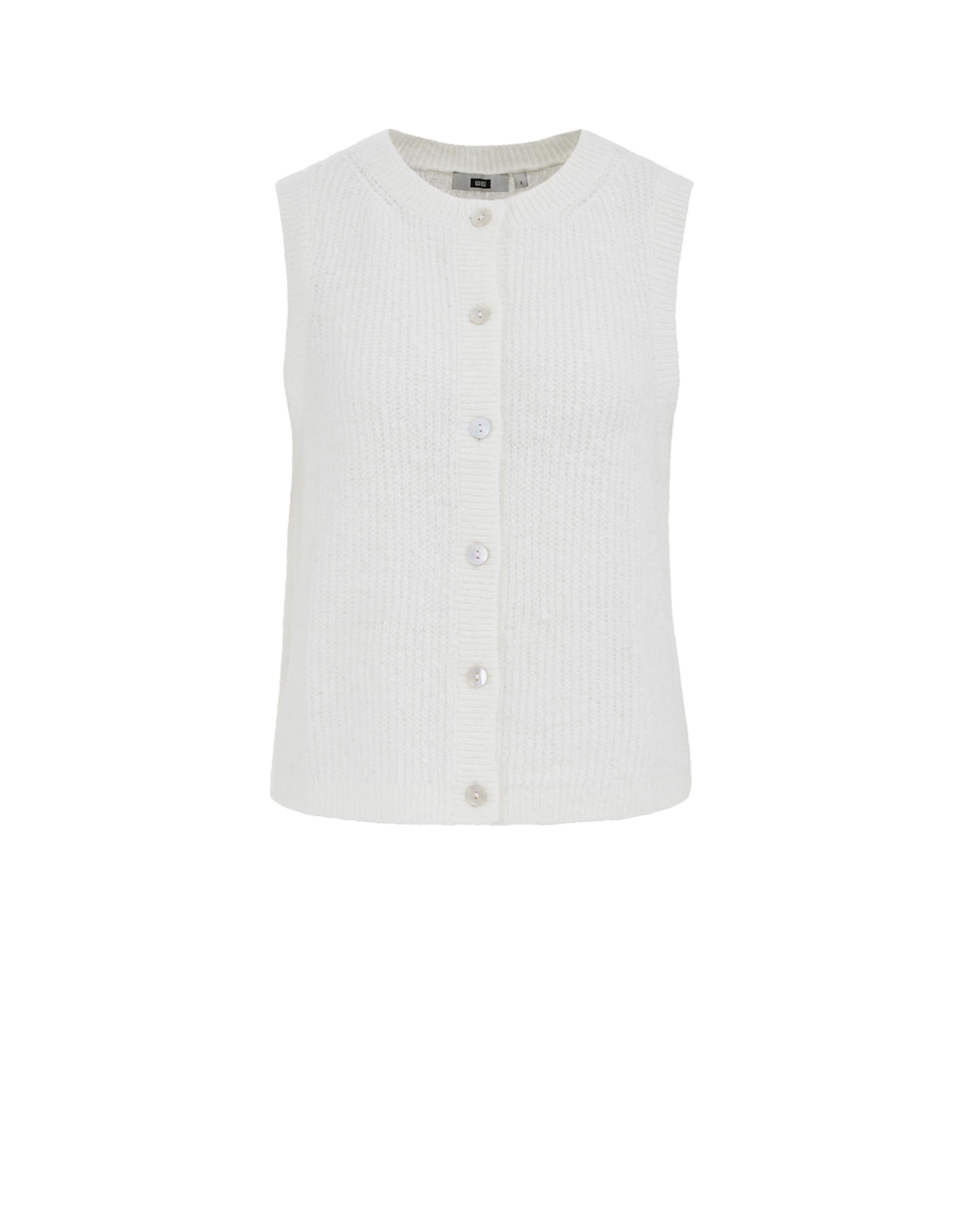 WE Fashion Vesta – bílá: přední strana
