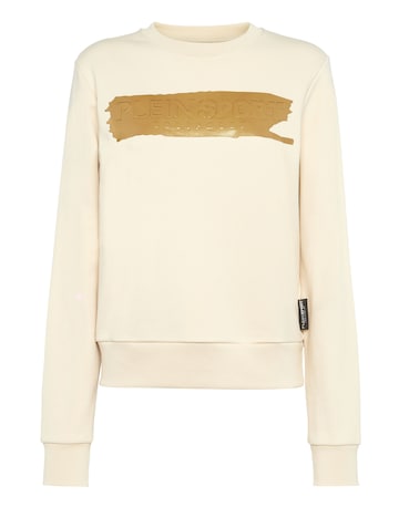 Plein Sport Sweatshirt in Beige: voorkant