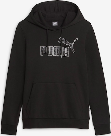 PUMA Athletic Sweatshirt in Black: front